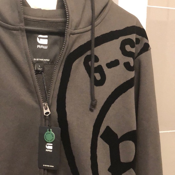 Men’s G-Star Raw Full Zip Hoodie - Picture 4 of 10